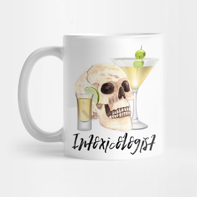 Intoxicologist Skull by ColorFlowCreations